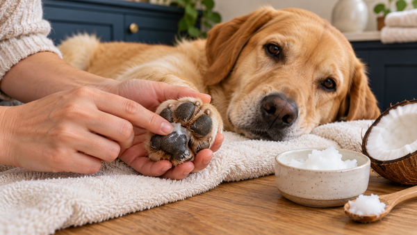 Coconut Oil for Dogs: The Best Natural Skin Care, Coat Treatment & Paw Balm