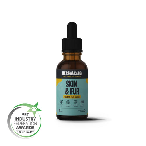 Cat Skin & Fur Drops – natural coat & skin health supplement for cats | Herbal Dog Co