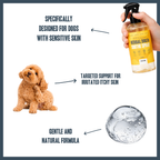 Botanical Itchy Skin Spray for dogs – natural soothing itch relief spray | Herbal Dog Co