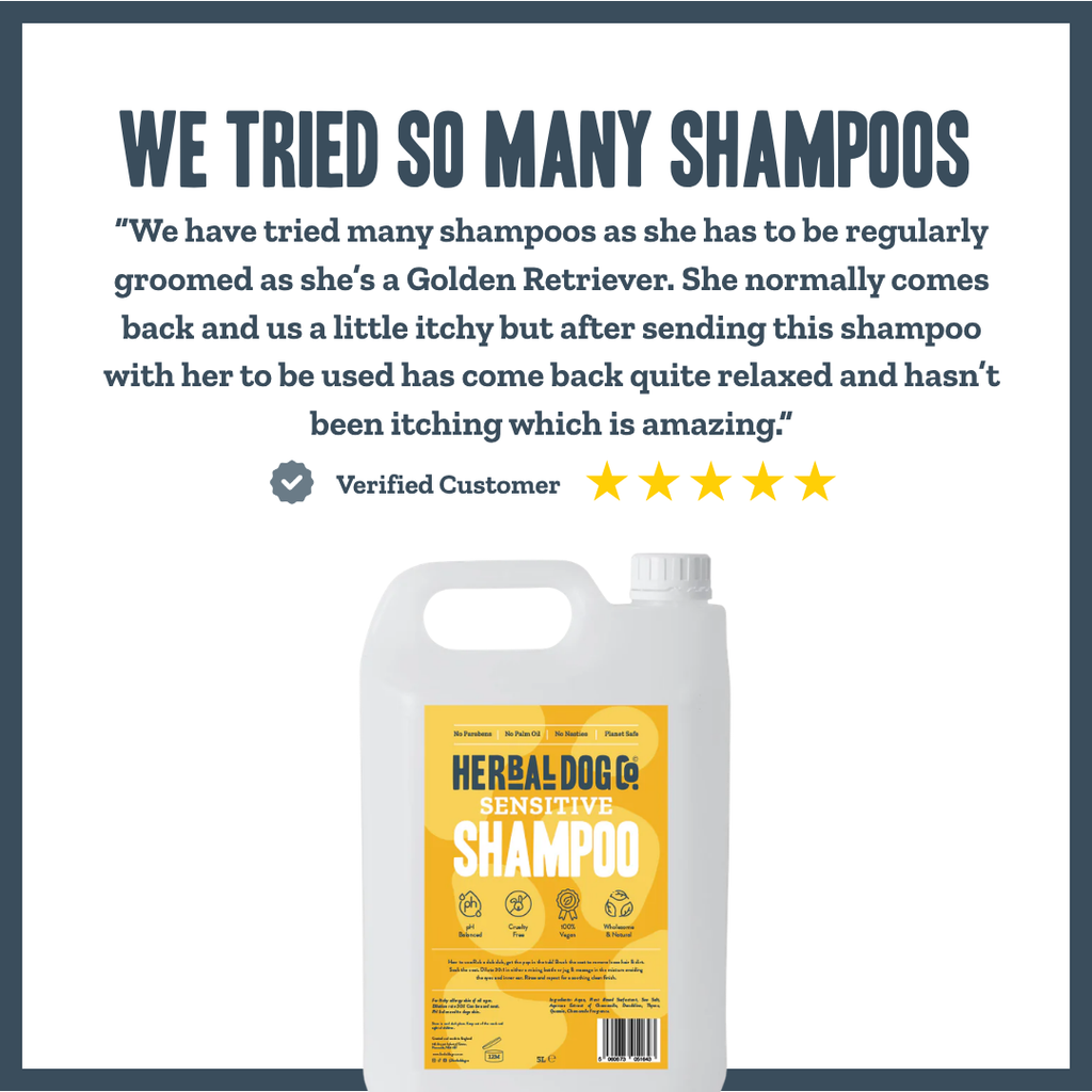 Sensitive PRO Shampoo for dogs – professional gentle sensitive skin wash | Herbal Dog Co