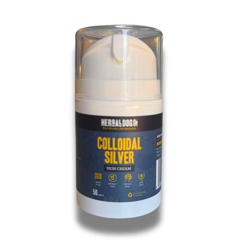 Colloidal Silver Dermal Cream for dogs – natural healing skin barrier cream | Herbal Dog Co