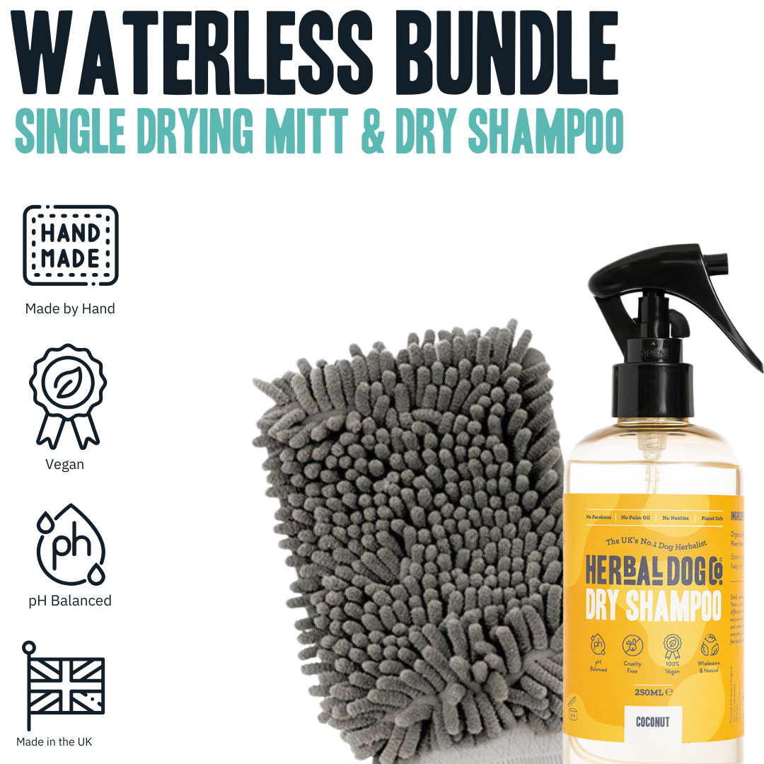 Waterless Bath Bundle for dogs – complete natural waterless grooming kit | Herbal Dog Co