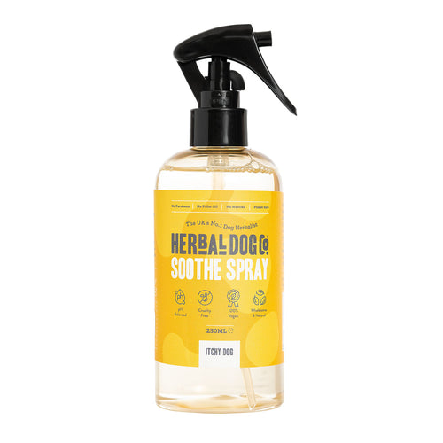 Botanical Itchy Skin Spray for dogs – natural soothing itch relief spray | Herbal Dog Co