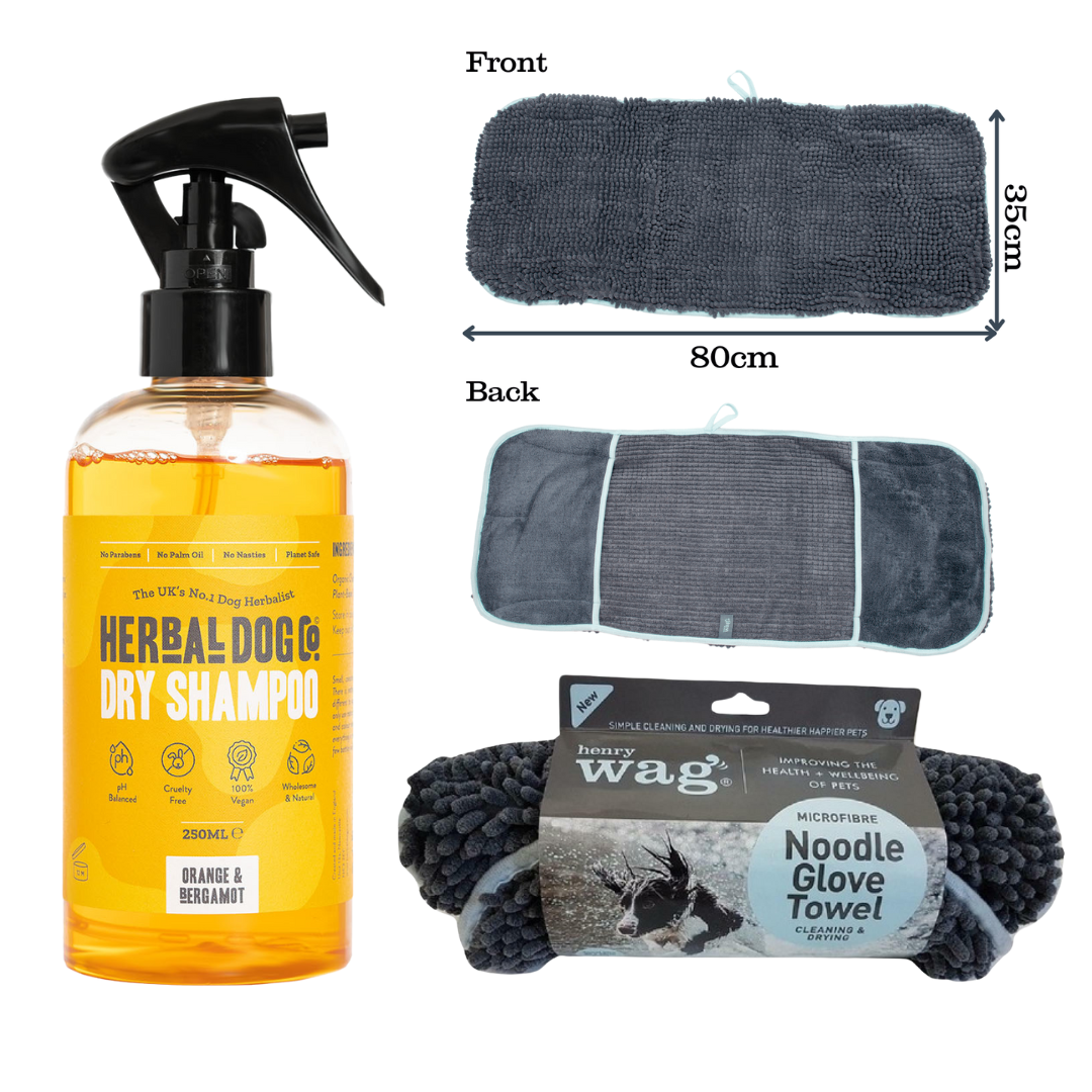 Waterless Bath Bundle for dogs – complete natural waterless grooming kit | Herbal Dog Co