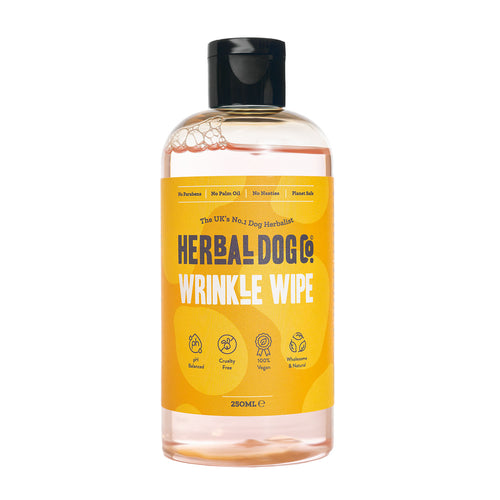 Botanical Wrinkle Wipe for dogs – natural herbal facial fold cleaning cloth | Herbal Dog Co