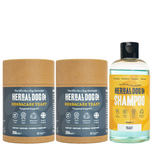 Dermal Balance Yeast Complete Kit for dogs – complete natural yeast treatment bundle | Herbal Dog Co