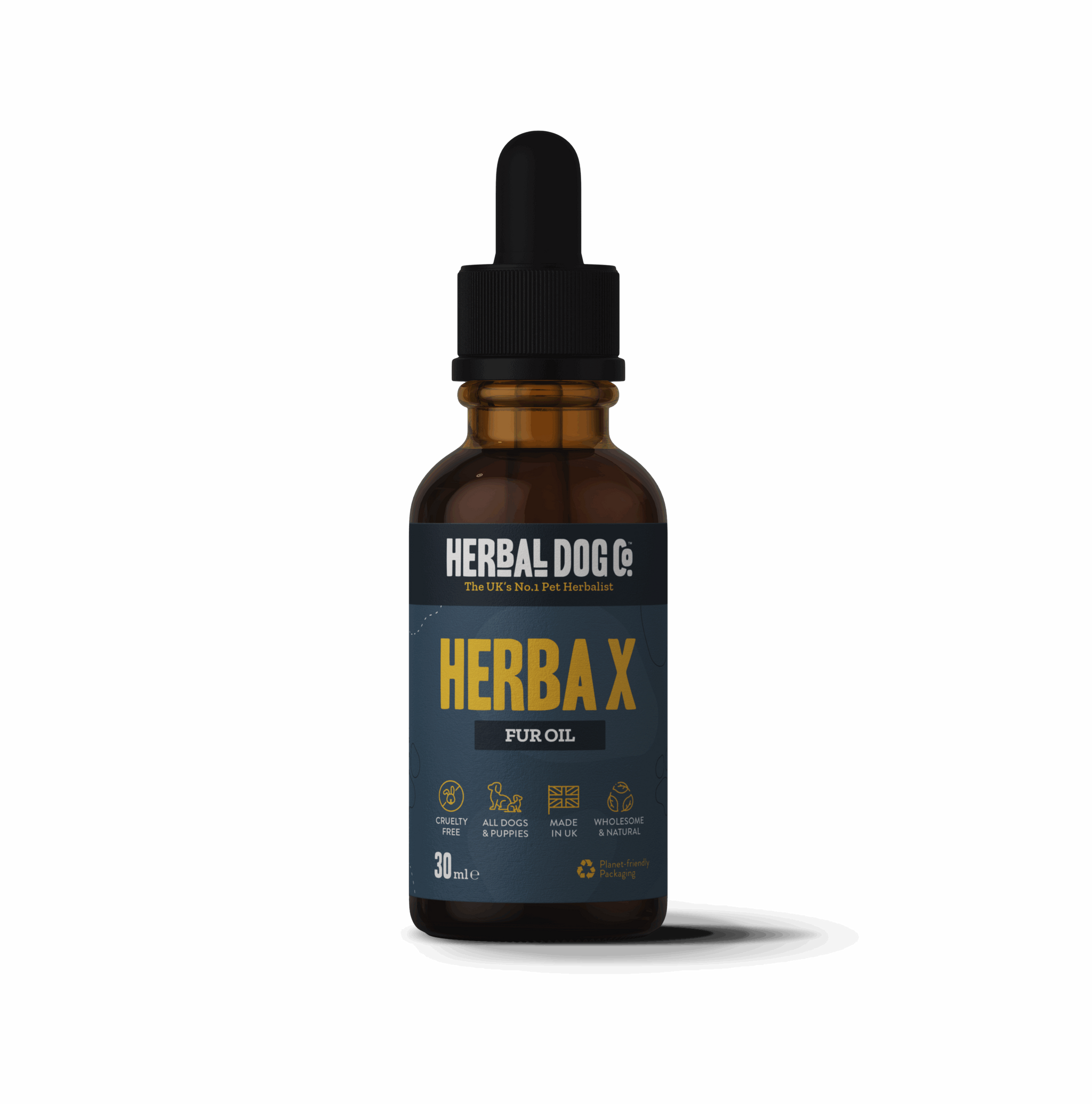 Herba X Aromatic Botanical Coat Oil for dogs – natural coat protection & parasite deterrent | Herbal Dog Co